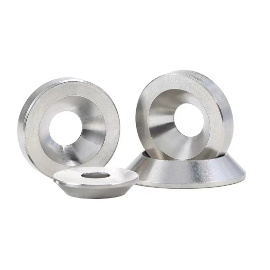 304 Stainless Steel Solid Cone Shaped Decorative Fisheye Gasket Countersunk Head Screw with Bowl Type Washers
