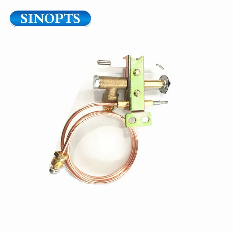 LPG Gas water heater parts pilot burner assembly with thermocouple and igniter electrode