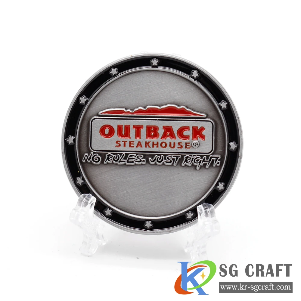 High quality bulk custom coins 22 metal country flag antique nickel plated enamel australian challenge coin