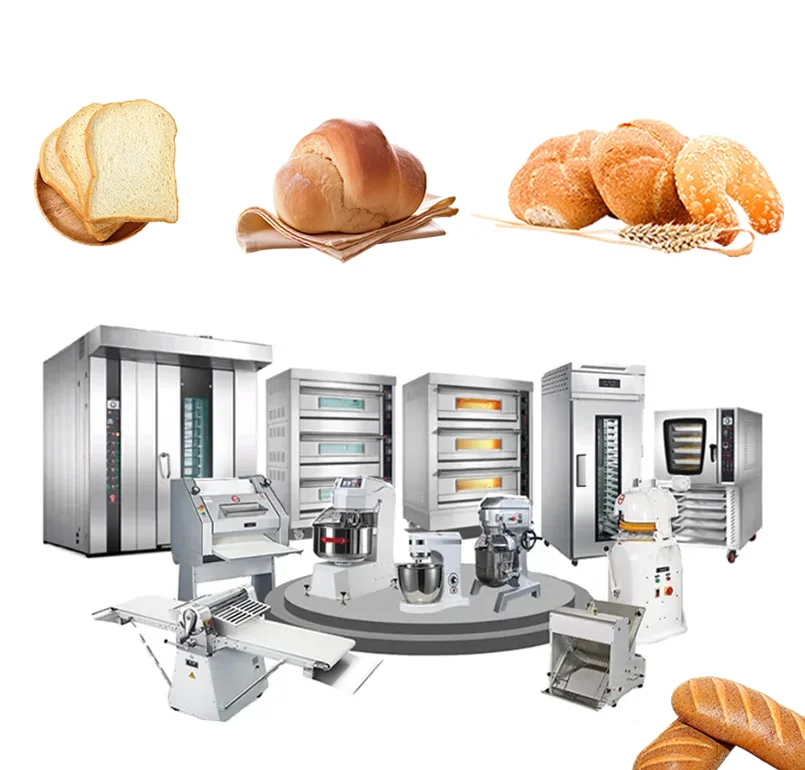 Complete Automatic Bread Making Machine pizza bread bakery equipment full set baking equipment