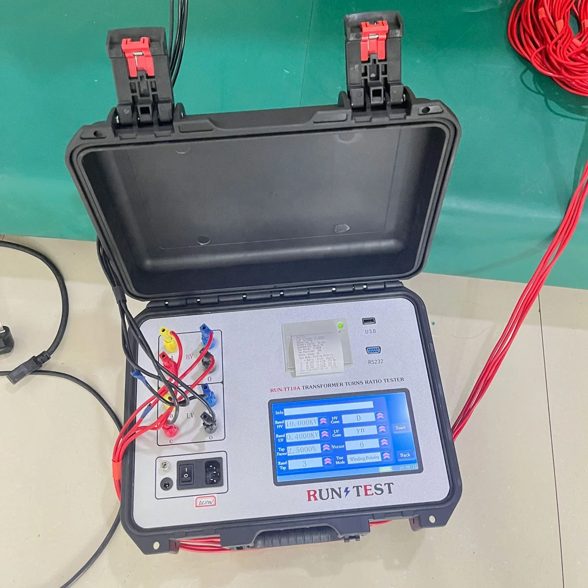 3 Phase Transformer TTR Meter Transformer Polarity CT Turns Ratio Tester