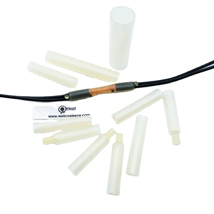 Wellco W-DW(WSC) Dual wall  for wire harness Splice clear polyolefin raychem heat shrink tube for HOT Selling Wholesale