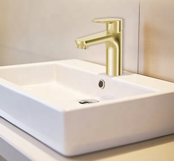 Stainless Steel  Basin Faucet Mixer Tap Single Handle Basin Mixer Hot and Cold Wash Basin Mixer Tap Faucet Bathroom