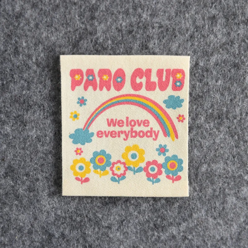 Good Design Garment Accessory Cotton Printed Clothing Label