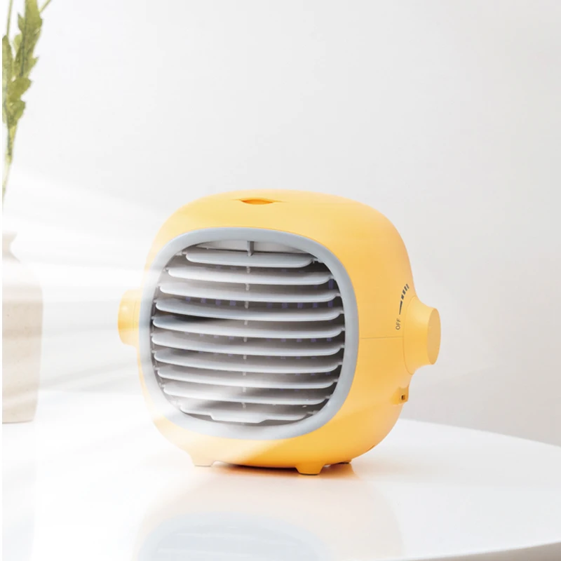 200ml USB Personal Lemon Mini Air Cooling Fan Rechargeable Portable Air Cooler Fan