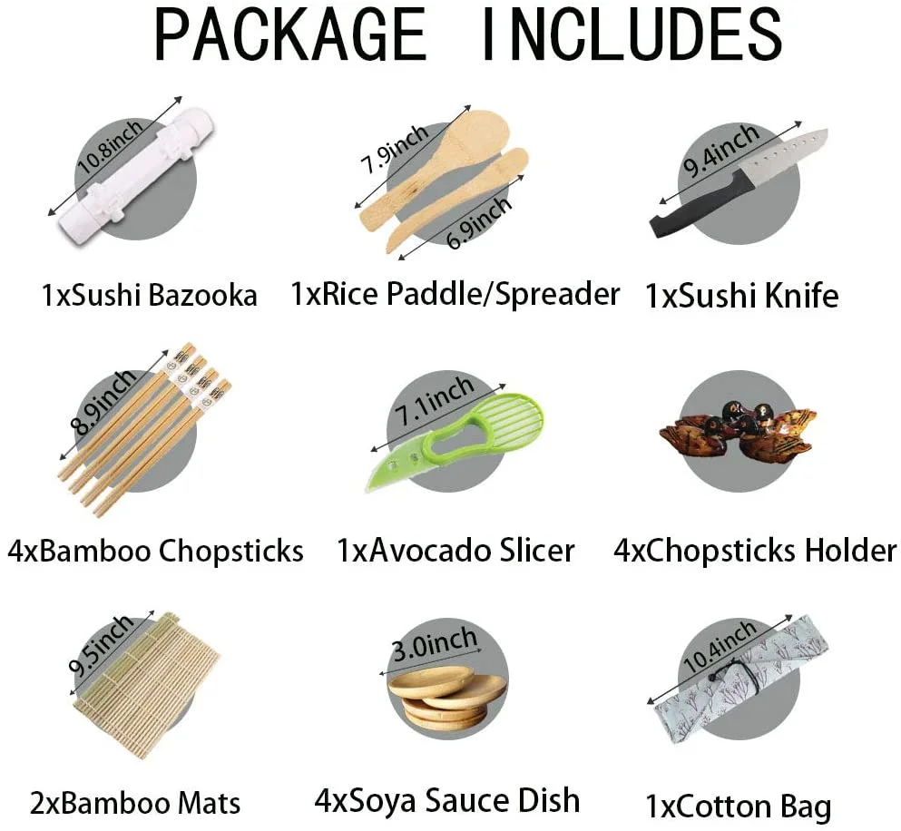 Набор для приготовления суши, все в одном, 20 шт.