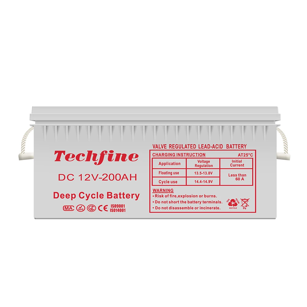Best Sale Deep Cycle Battery For Solar Power System 12V  OEM Rohs Certificate 200 amp hour deep cycle battery