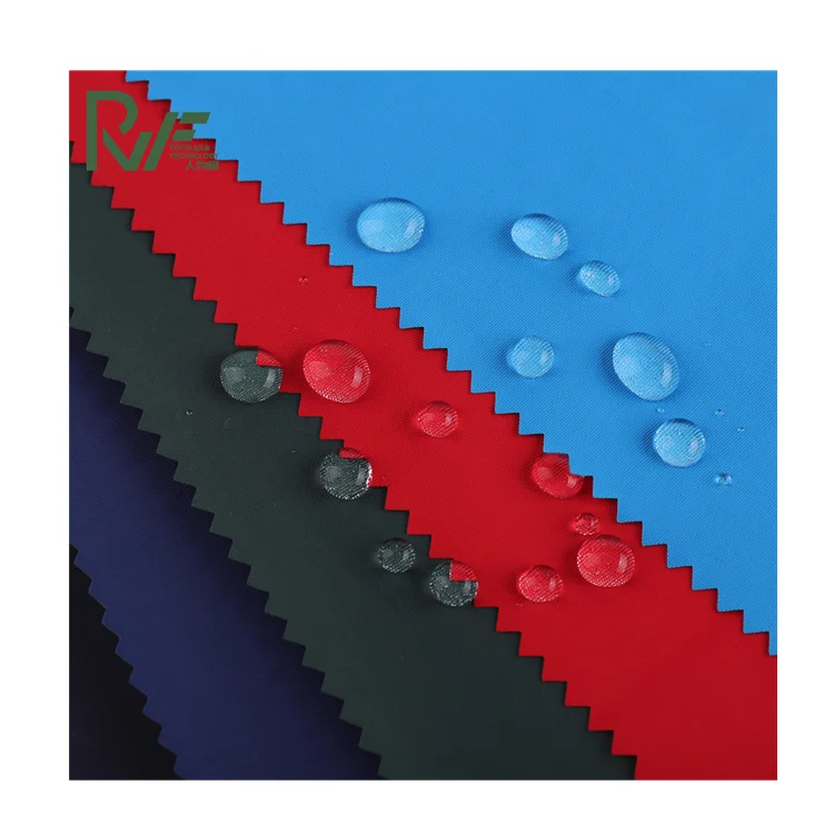 100% N Material 70D nylon taslan raincoat and parka fabric PU milkly coated