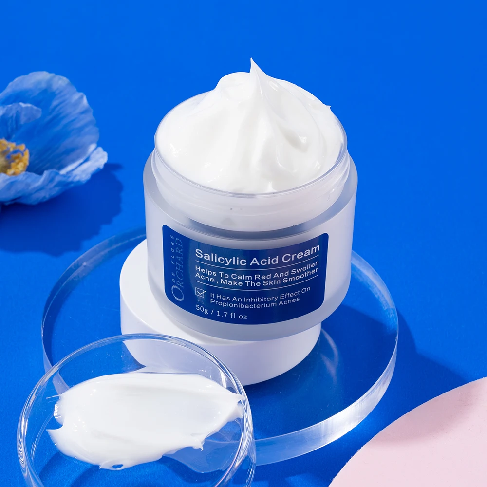 Custom Skin Care Acne Treatment Relieve Redness Salicylic Acid Acne Cream
