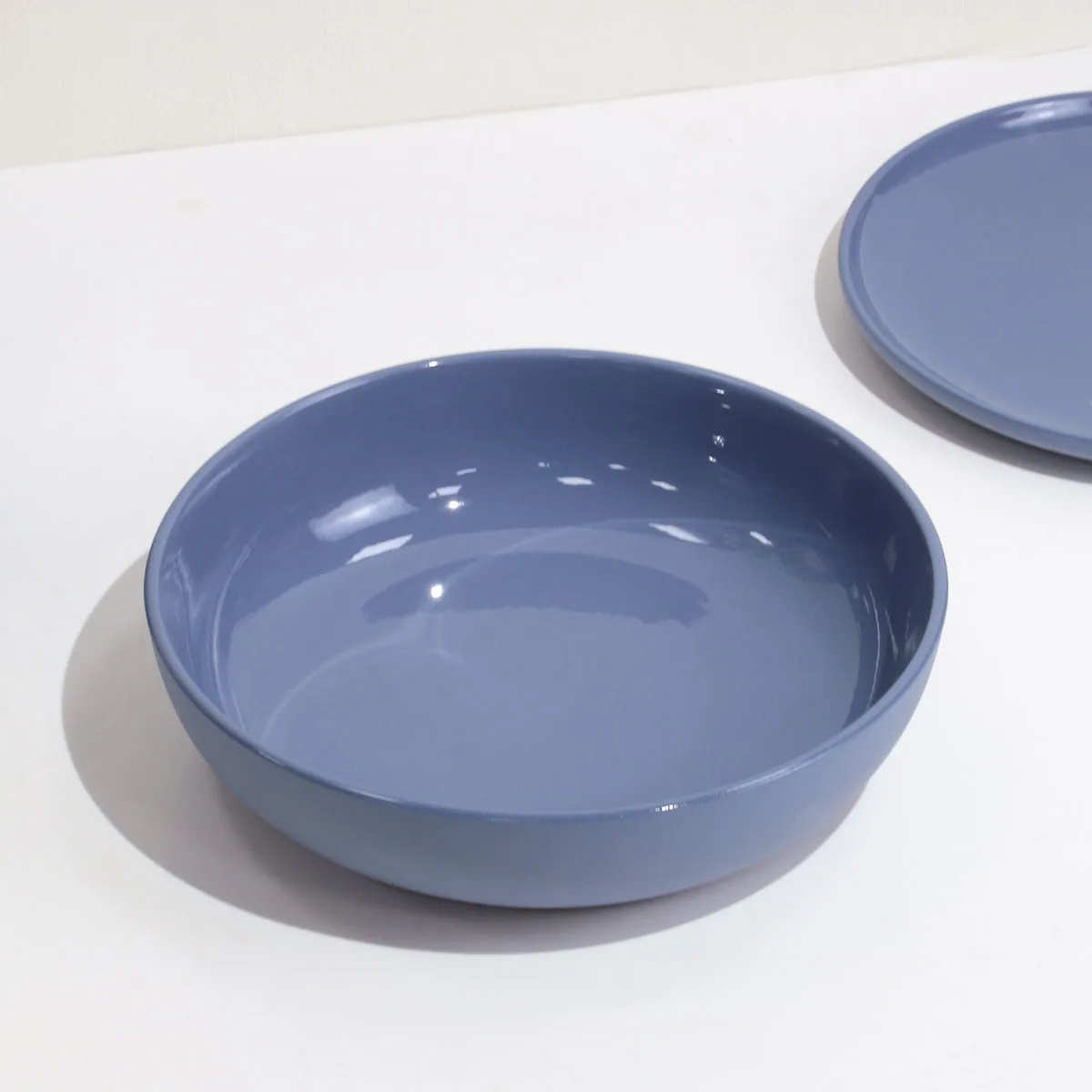 Optional color matte surface modern daily used item dinner set clay wedding decorative plates for restaurant