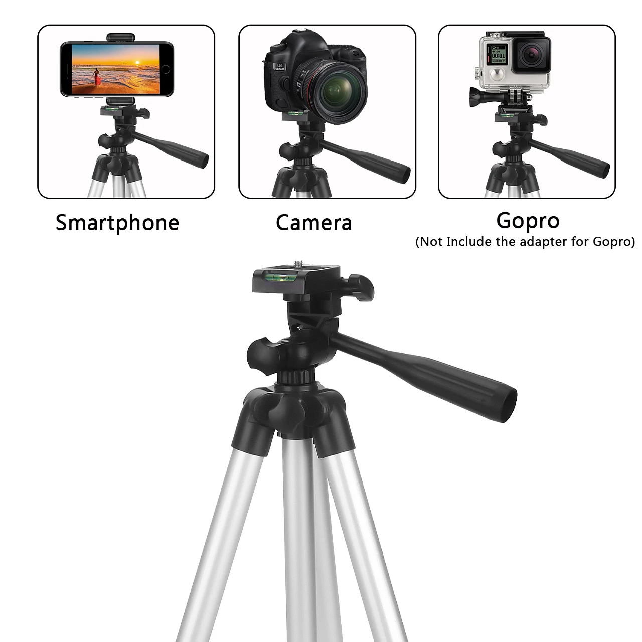 Quality Aluminum Alloy Photography 3110 3120Tripod Quality portable  Professional Tripod With Ball Head 1/4 screw