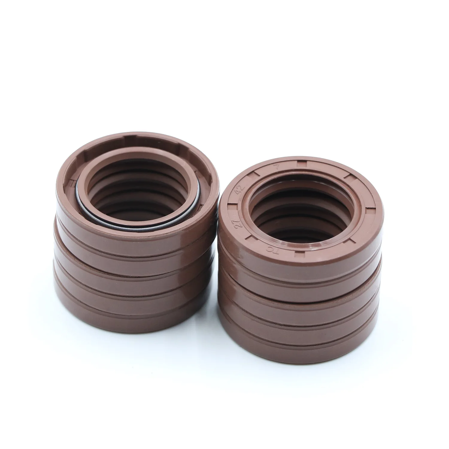 NBR FKM Black Brown Red Double Lip Slingle Lip oil seal Rubber EPDM HNBR tc skeleton oil seal
