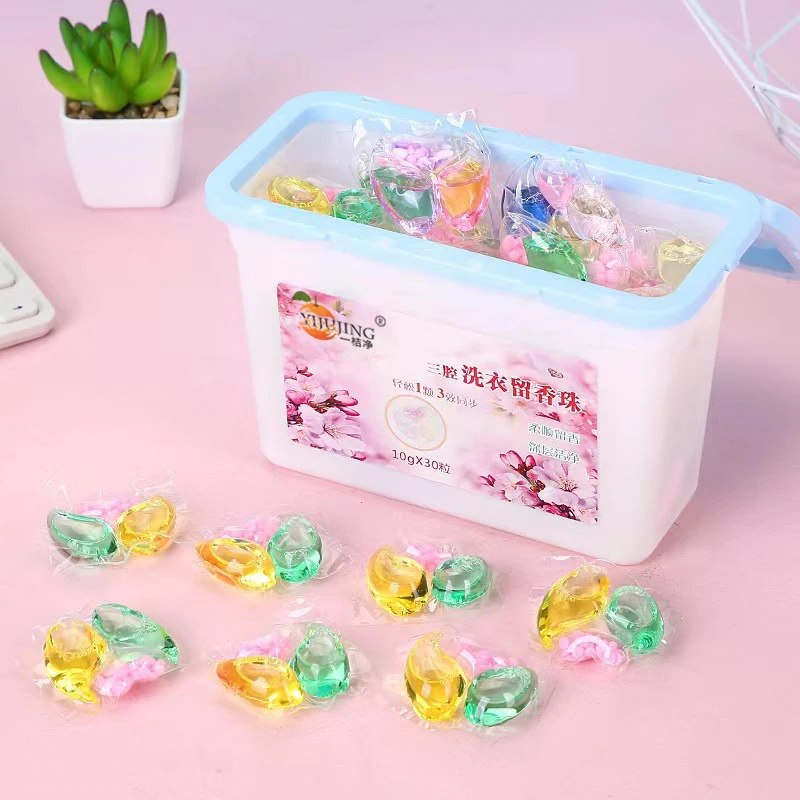 Eco 3in1 Detergent Concentrate Laundry Pods Lasting Fragrance Beads