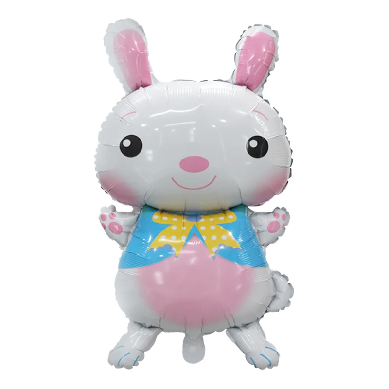 Cartoon rabbit  Child Toy Balloons Happy Easter Rabbit Foil  Balloons for Easter party Decoration Balloons
