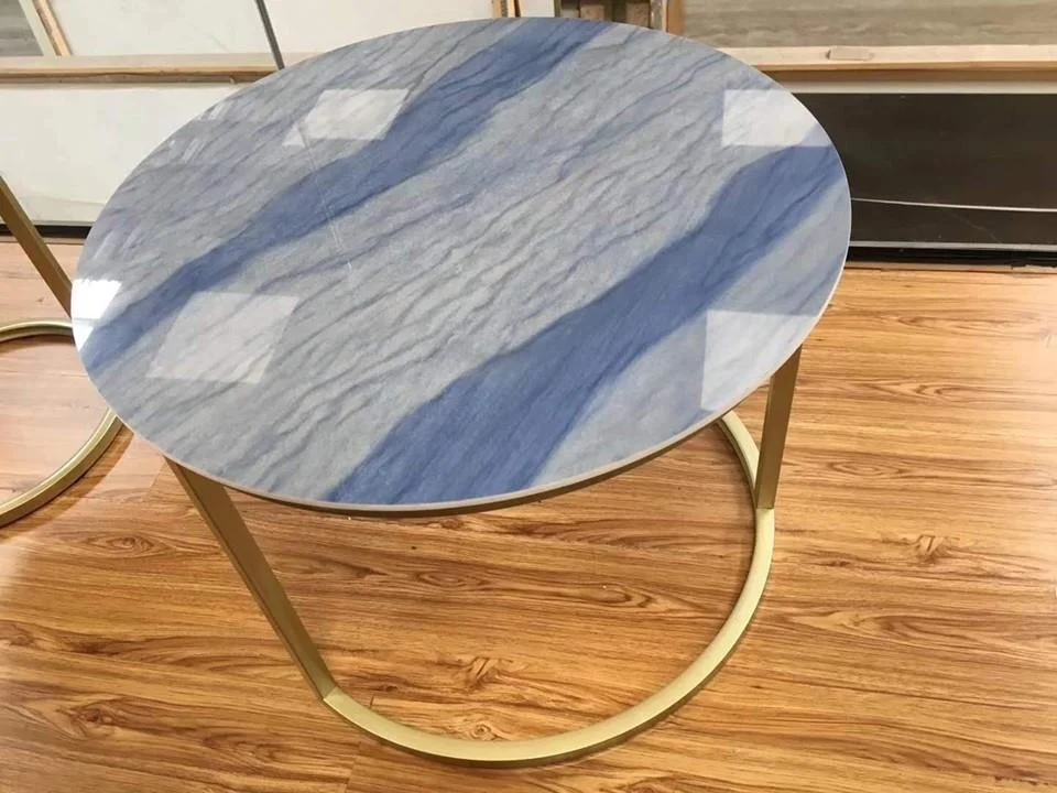 BOTON STONE High Quality Natural Stone Polished Slab Floor Tile Price Blue Azul Macauba Granite