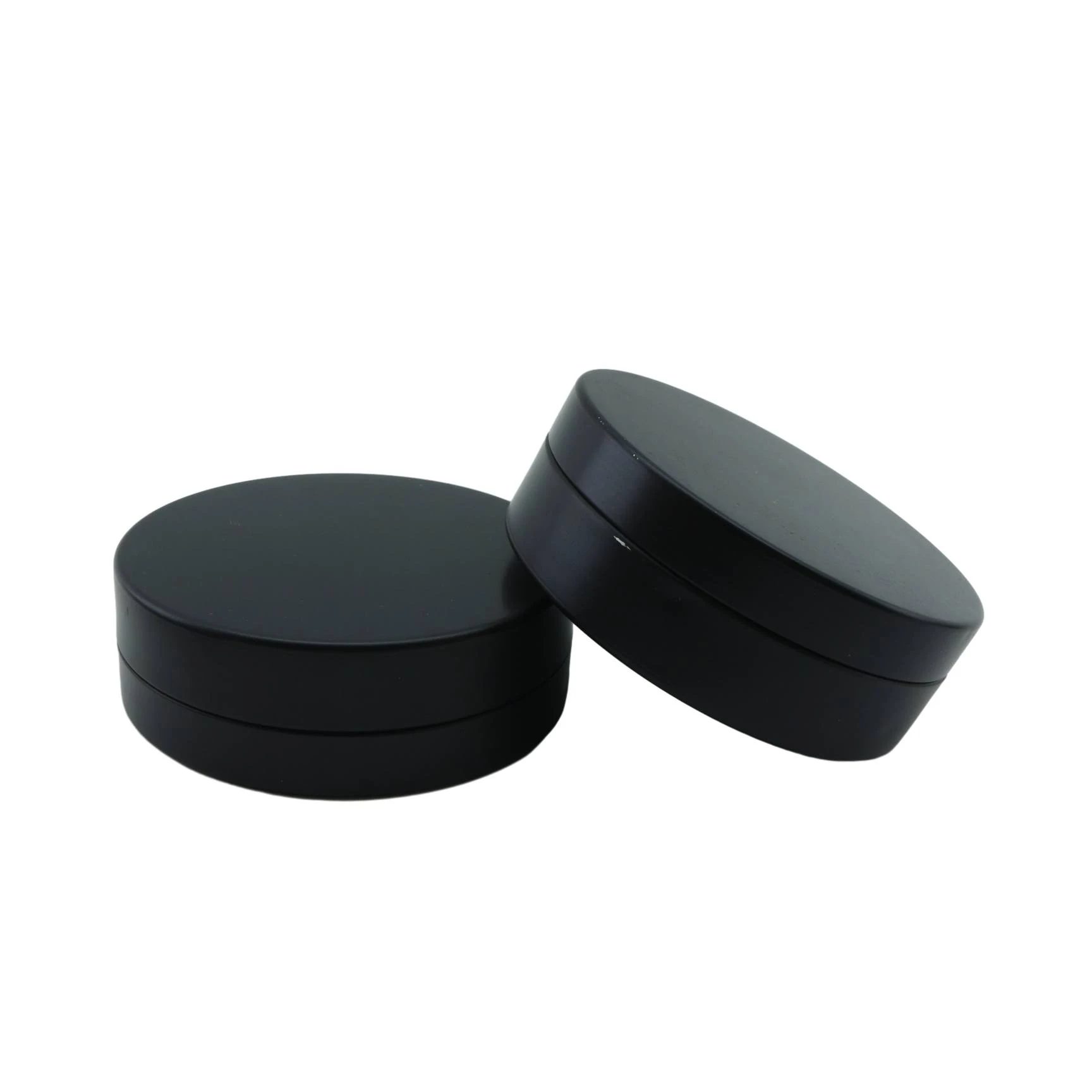 100ml matte black aluminum tin with slip top for cosmetic container