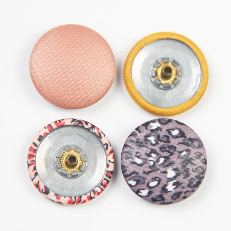 OEM Best Quality Custom Metal Snap Button Cap Fabric Covered Button For Garment Clothing