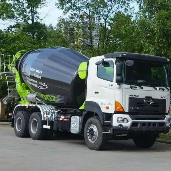 Realiabe Used Zoomlion 10CBM Concrete Mixers Machine Hino 700 Mobile Concrete mixer truck for sale