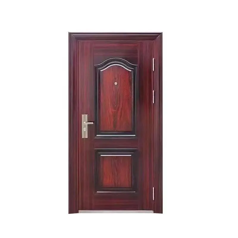 Customized Modern Anti-Theft High Security Stainless Steel Interior Door Front Entry Manual Bulletproof Feature Finished Surface