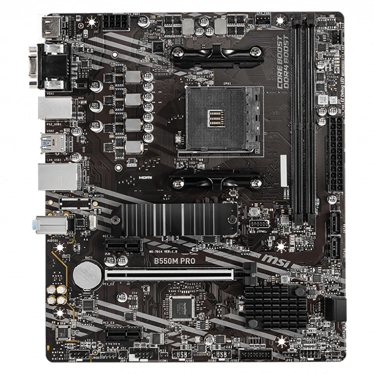 New board for MSI B550M PRO Motherboard  Desktop Processors and AMD Ryzen 4000 G-Series Desktop Processors AM4 Socket