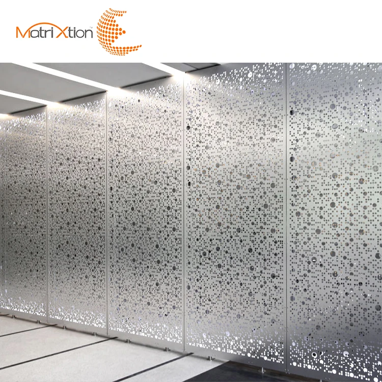 Screen Partition Decorative Room Divider Screen Panel Metal Customized Laser Cut Outdoor Indoor Aluminum American Modern Mig-29