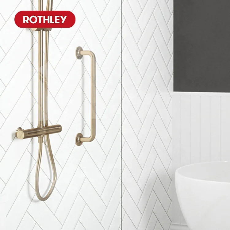 ROTHLEY Disability White Grab Bars Bathroom Stainless Steel Safety Handrail Shower Grab Bar