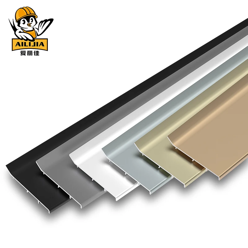 Wholesale High Quality Flooring Accessories Aluminum Alloy Skirting Board For Home And Hotel Decoration