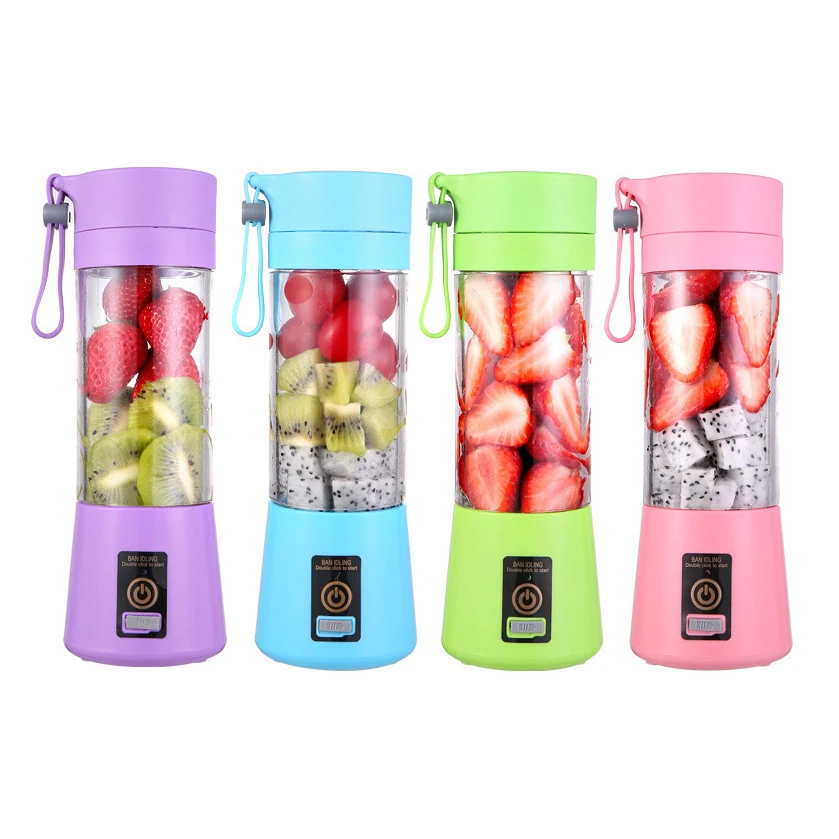 XZ567 Mini Mixer for Smoothies Personal Fresh Juice Mixer Bottle with USB and Wireless Charging mini portable juicer bottle
