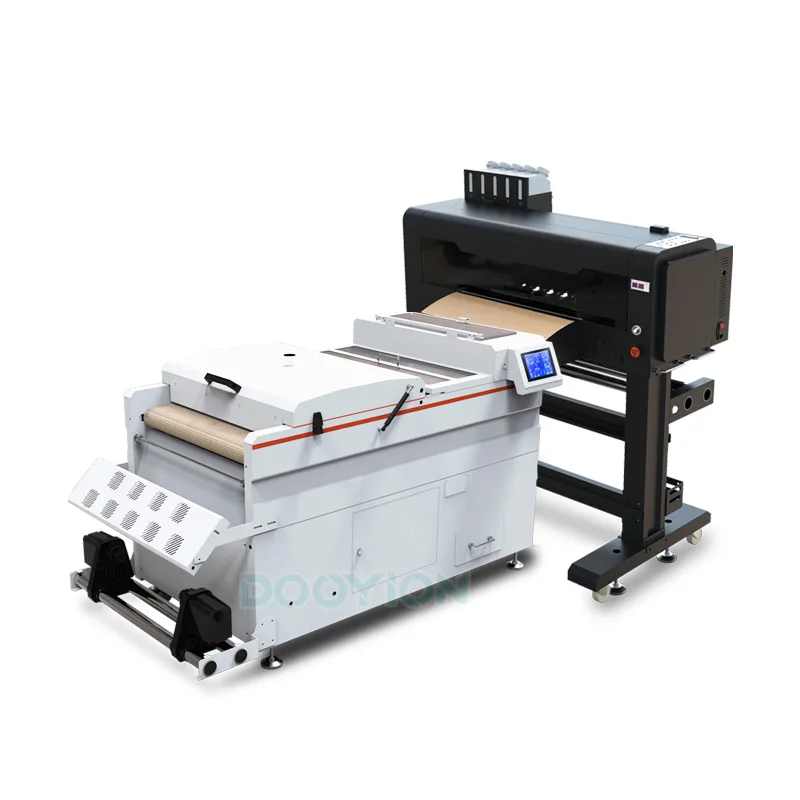 2024 NEW ARRIVAL 60cm dtf shaker and dryer automatic touch screen drying curing powder shaker dtf 60 with conveyor belt