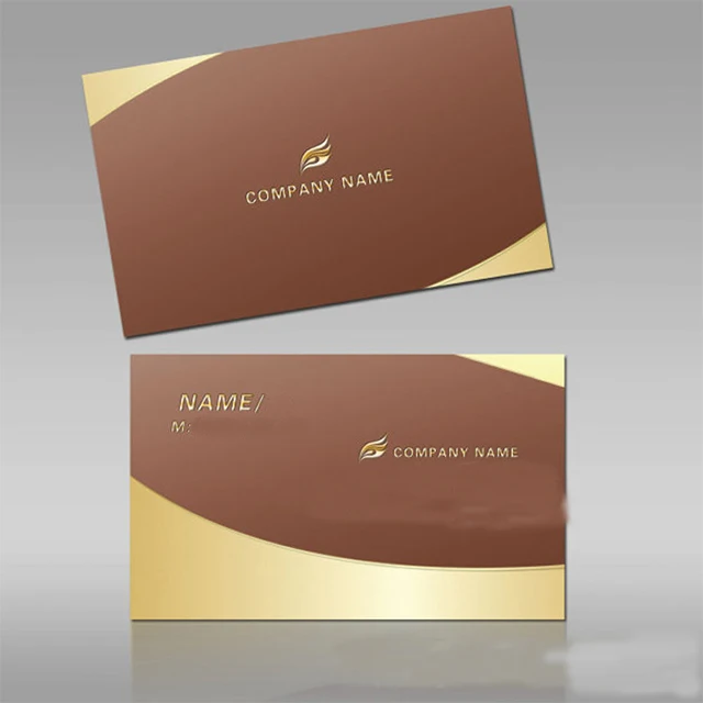 Custom Paper Name Card Embossing Art Paper Custom Business Card