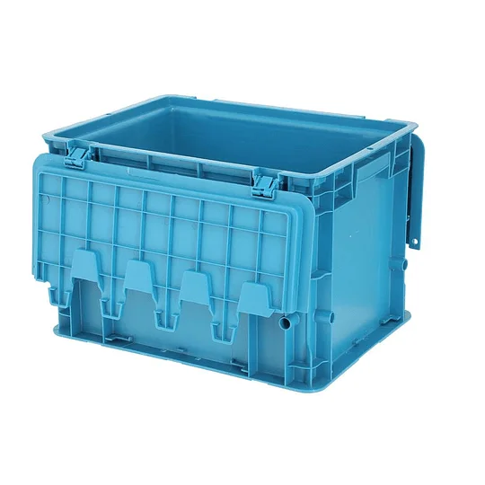 Storage Plastic Stackable Turnover Box Nestable Solid Plastic Crate For Fish And Meat Use
