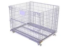 Складная сетчатая проволочная Клетка по заводской цене, контейнер из проволочной сетки индивидуального размера, серебристый, синий, черный, сделано в Китае