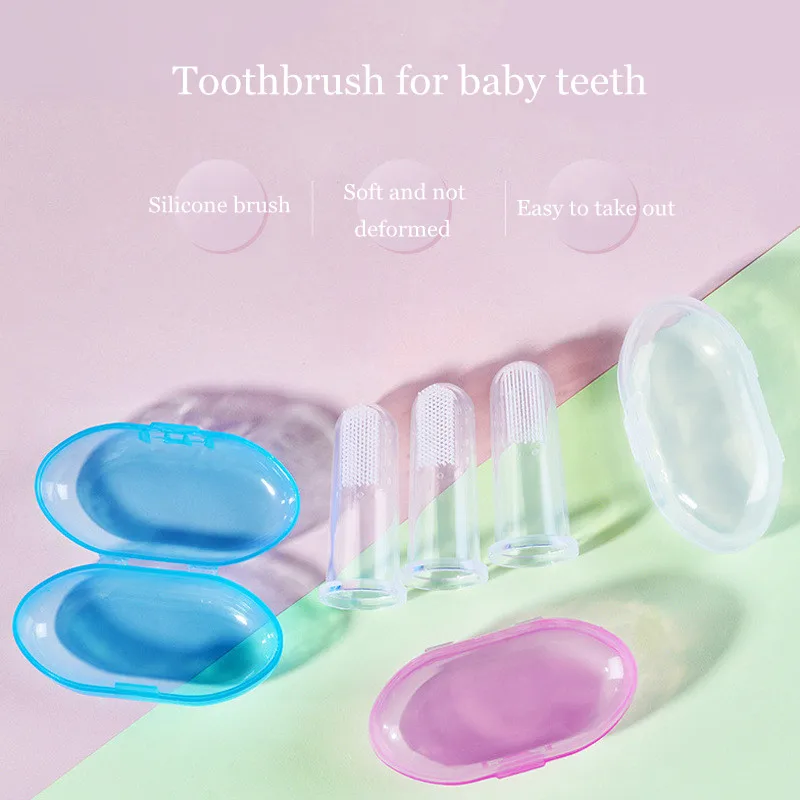 Silicone Finger Toothbrush for Baby 360 Degree Soft Toothbrush Child Teethers Brush Silicone Kids Teeth Oral Care Cleaning