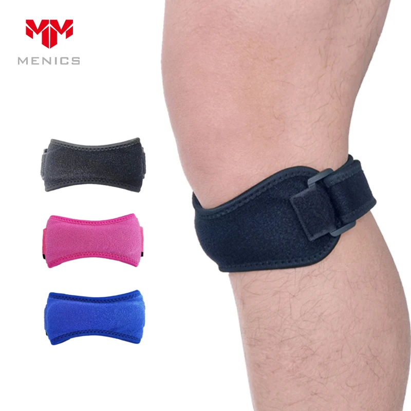 Menics Adjustable Neoprene Patella Knee Strap for Fitness Patella Tendon Knee Strap Support Brace Patella Band OEM ODM Available