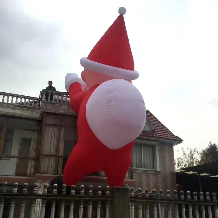 Custom giant large Christmas festival outdoor advertising inflatable Parade Santa Claus decorations