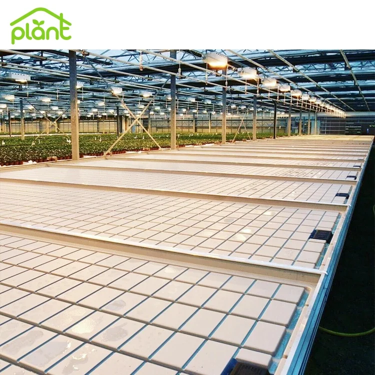 Ebb and Flow Seedbed Greenhouse Grow Table Movable Rolling Bench For Seedling/Breeding