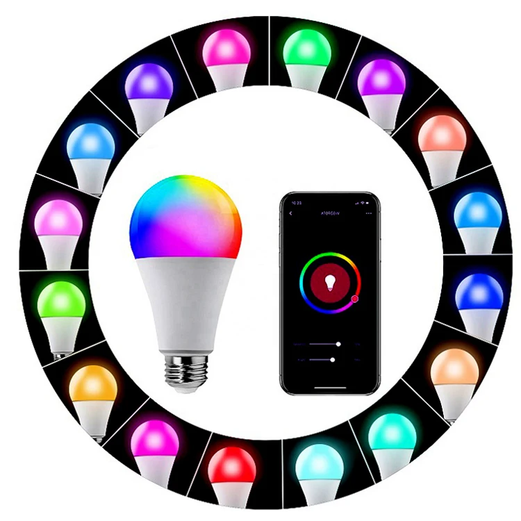 Smart Remote Control Color Wifi Led Light Bulb 9w Wifi Smart Saa Led Globe Bulb E27 B22