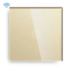 Умный выключатель MVAVA TUYA Smart Life 1 клавиша ЕС Wi-Fi сенсорный настенный Google Home Светодиодная панель дистанционное