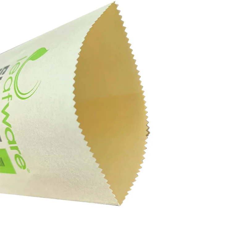 Restaurant Recyclable Kraft Cutlery Set Paper Bag Restaurant Cornstarch Cutlery Pack With Kraft Paper Bag