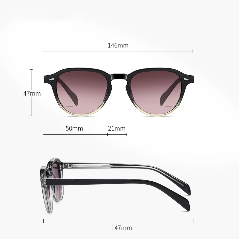Wholesale customization Italian design polarized shades premium luxury acetate sunglasses unisex