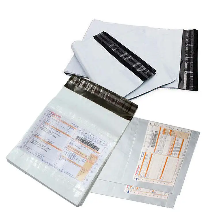 Hot Sale Eco-Friendly White Plastic Express Mailing Bags Custom Size Waterproof for Shipping Packaging Couriers Made from Poly