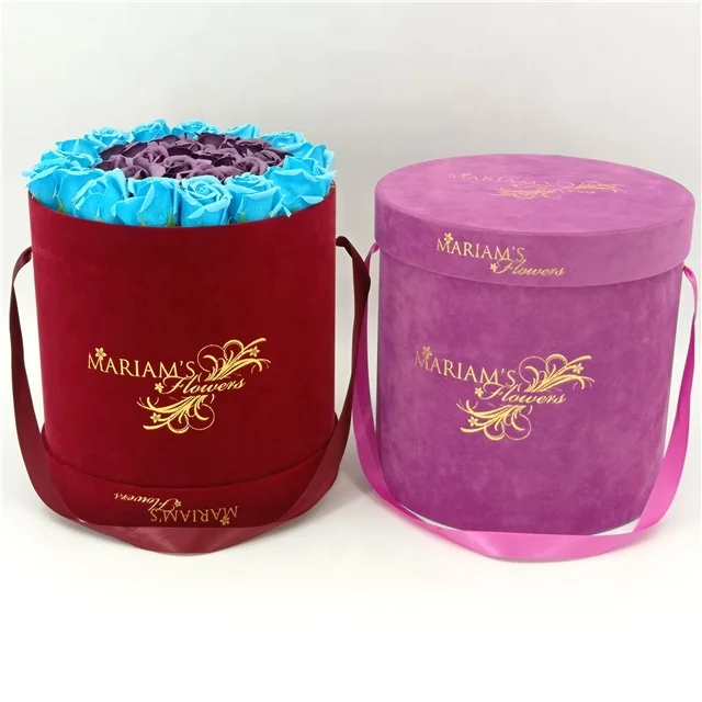 Flower Preserved Box Hat Flower Box for Florist Supplies