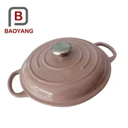 Cast iron enamel Coated non-stick soup pot