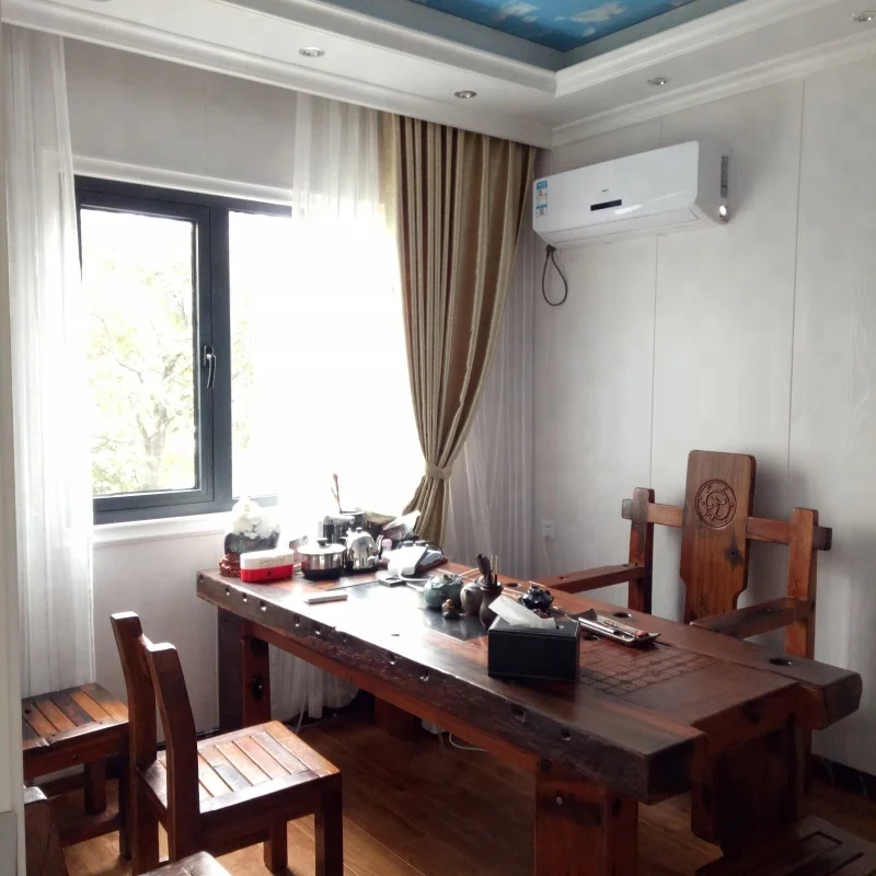 Лидер продаж, Светлая стальная конструкция для виллы, готовый сборный деревянный дом