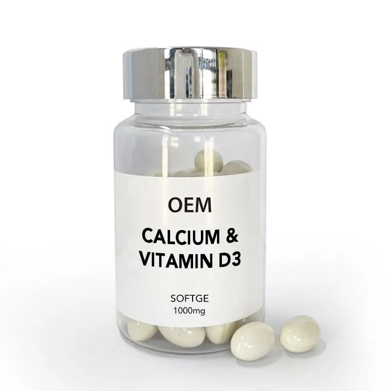 OEM/ODM витамин D3 K2 Softgels 10000iu кальциевые добавки для здоровья костей и иммунной поддержки витамина D в капсулах