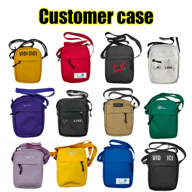 OEM/ODM Custom Popular Mini Simple sling with logo cross body pack messenger bags custom men crossbody bag shoulder bag for men