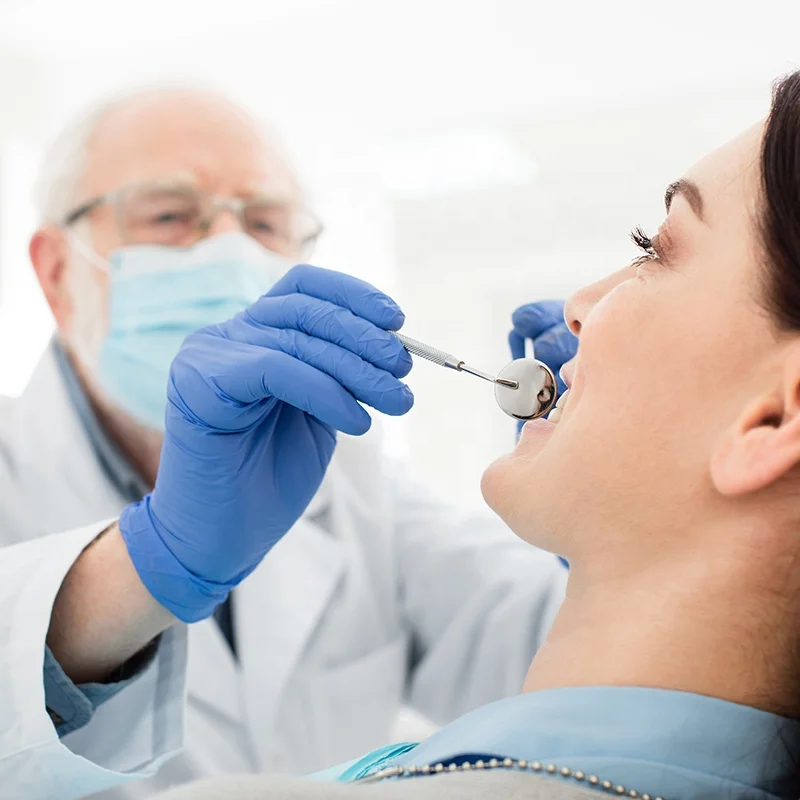 Custom Nitrile Doctor Gloves Medical Examination Protective Hand Glove Ice Blue Disposable Powder Free Nitrile Gloves for Dental