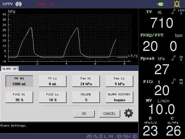 medical equipment manufacturer wholesale icu ventilator with air compressor