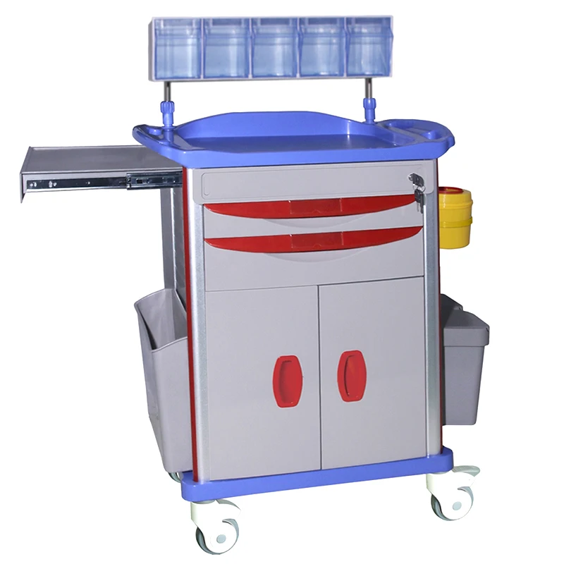 YFA P04 Hospital Medical ABS Anesthesia Trolley With Door