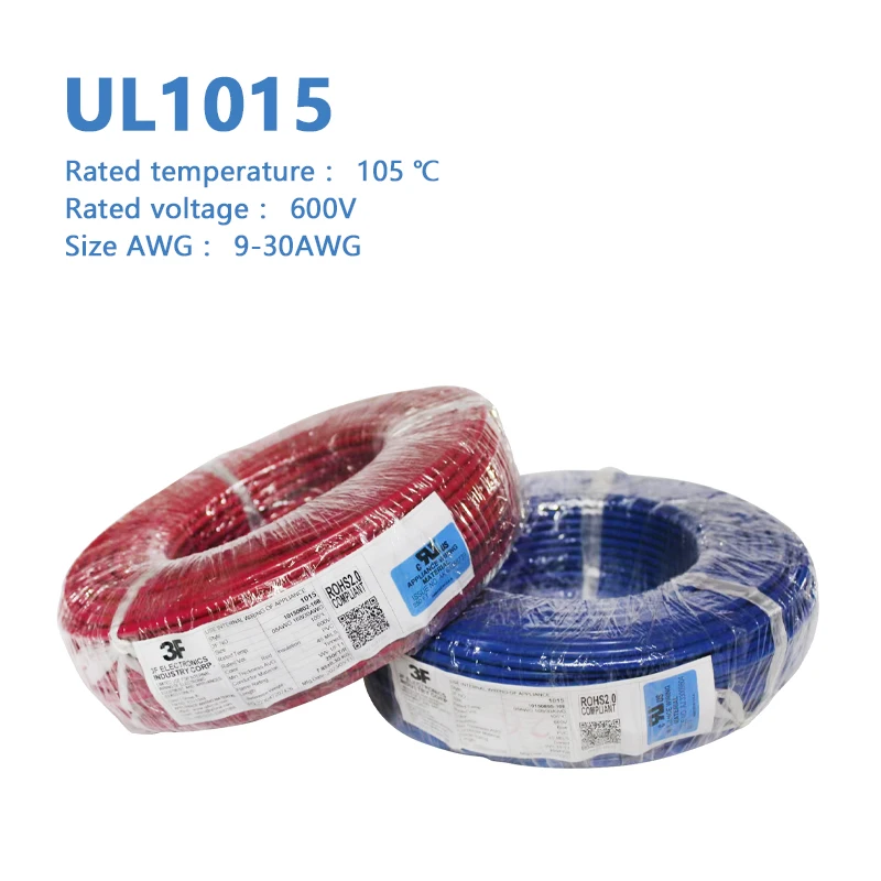 3F pvc insulation awm  1015 600v electric flexible internal  connect electrical wiring electrical  connecting wires prices